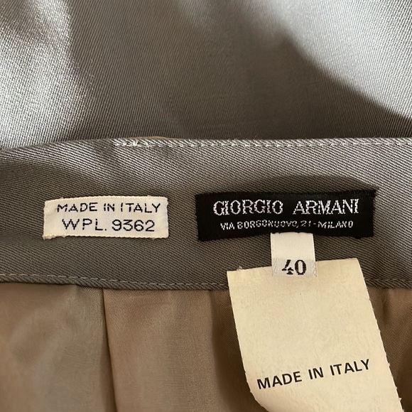 Vintage Giorgio Armani Italian Wool Skirt - Picture 5 of 7